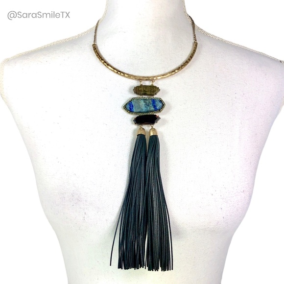 BOUTIQUE Tassel Jewel Statement Necklace - NWOT - Picture 1 of 7